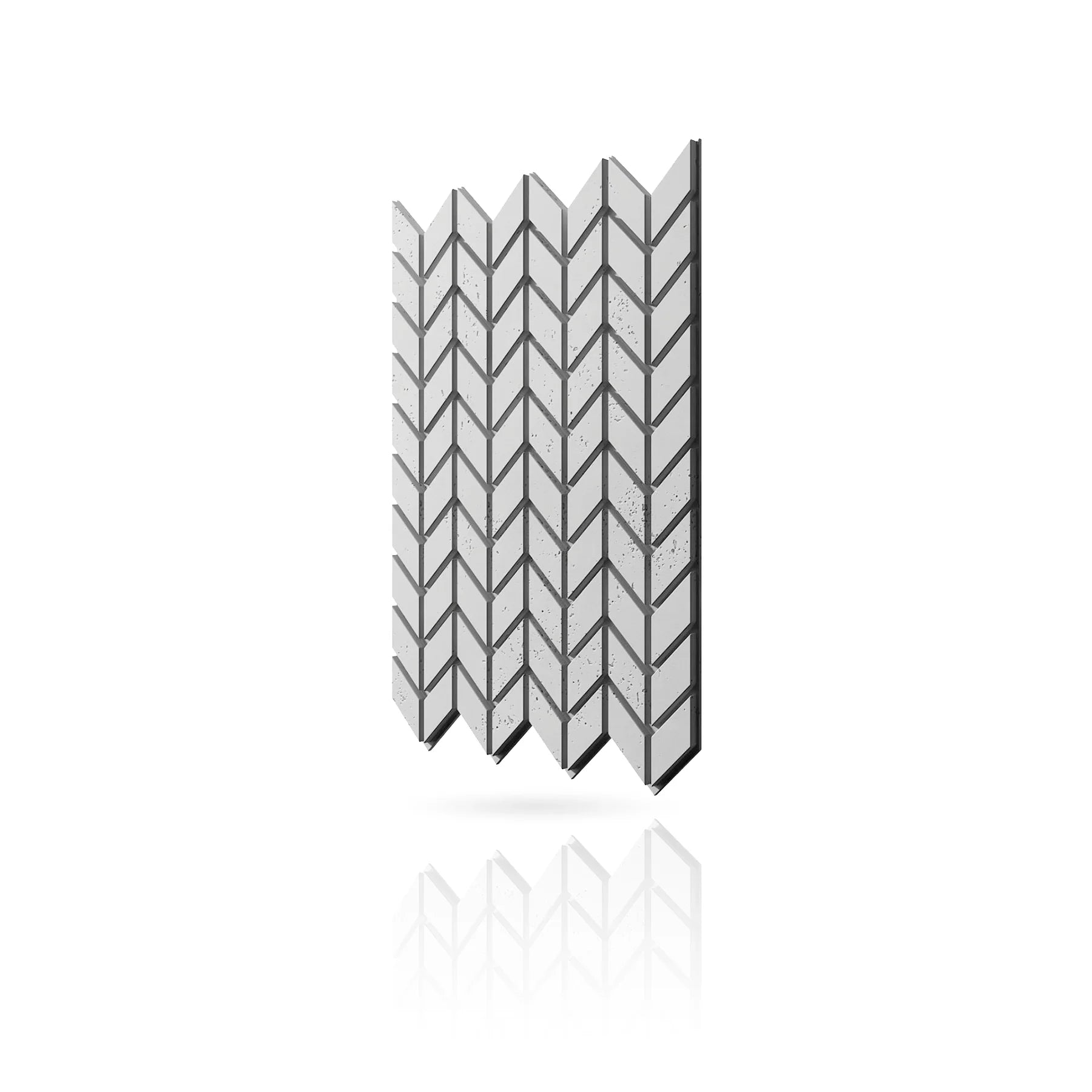 Concrete Cladding - HERRINGBONE S Wall Panels colour swatch on white background DecorMania.eu